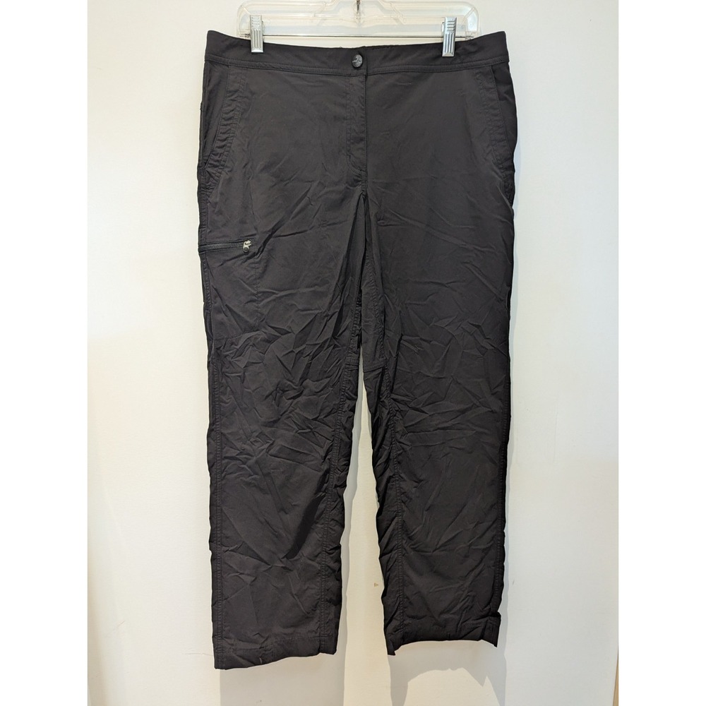 L.L. Bean‎ Women's Size 14 Black Hiking Trail Outdoor Mid Rise Pants Pockets